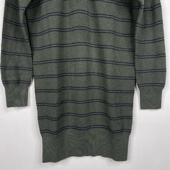 NWT prAna Milani Henley Dress Small Kale Stipe Waffle Knit Henley V-Neck XS - Picture 7 of 16